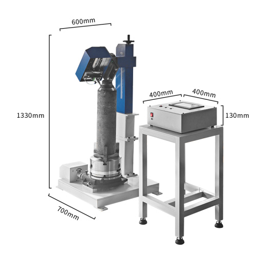 Máquina de marcação rotativa por pontos vertical