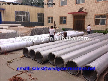 low carbon galvanized wire wrapped screen pipe