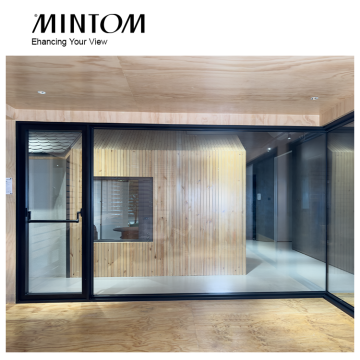 Custom Design Large Double Glazed Flat Push Aluminum Villa Windows for Balcony