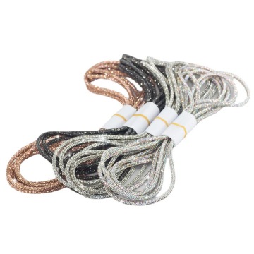 Hot Trending Round Full Shoes Lace Trouser Rope with Rhinestones: Unique Jewelry Accessory for Shoes and Clothing