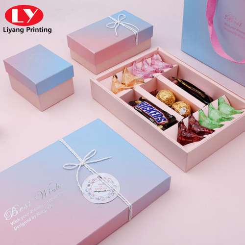 Coffret cadeau style dégradé féerique personnalisé