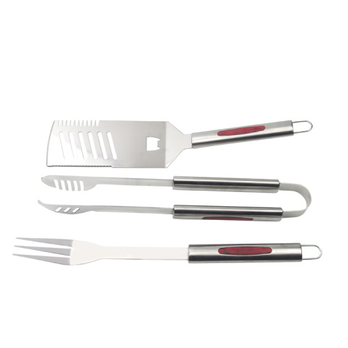 Ensemble d&#39;outils de barbecue en acier inoxydable 3pcs