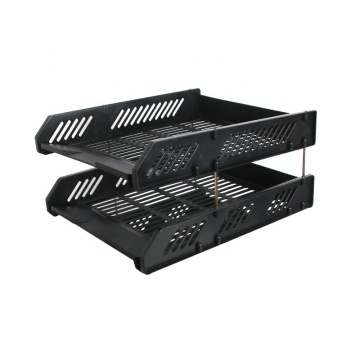 Wholesale 2-Layer Good Quality Plastic Office Organizer File Tray