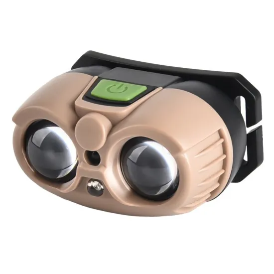 USB Rechargeable Flashlight Headlamp with Sensor