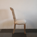 Solid Wood French Rattan Back Dining Louis Chair