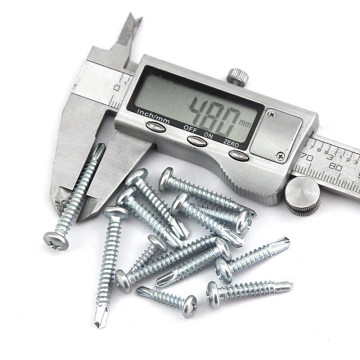 High Quantity M4.8 x 16mm Cross Recessed Pan Head Drilling Screws with Tapping Screw Thread According to DIN 7504