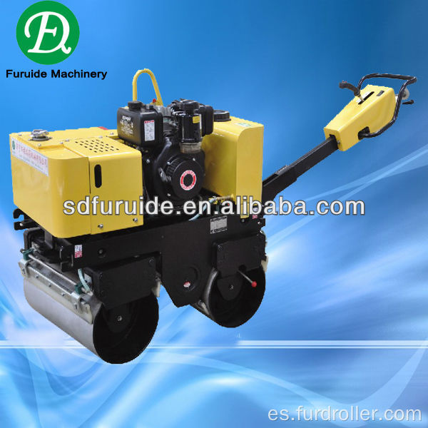 Rodillo compactador vibratorio autopropulsado de 2 toneladas con accionamiento de motor hidráulico (FYL-800C)