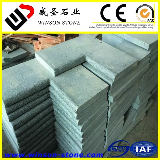 black granite China Impala Black Seasame Black swimming pool coping, paver, surround