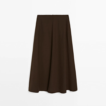 Women's French elegant casual style hanging trumpet skirt
