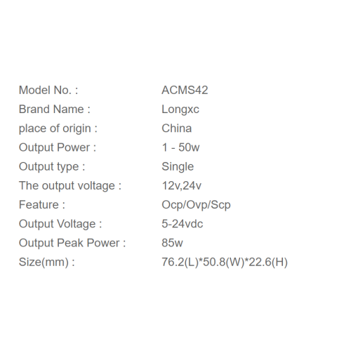 42W Medical Device Power Supply