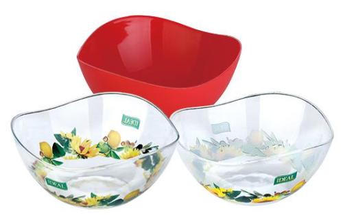 Newly plastic transparent salad bowl/plastic salad bowl/Salad bowl