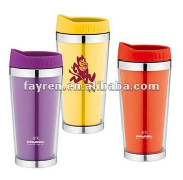 Outer plastic and inner stainless steel water cups