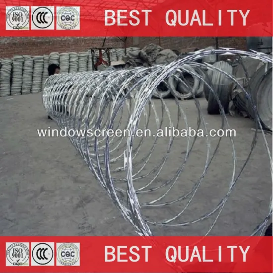 Razor barbed wire mesh