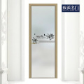 Minimally designed bathroom swing door