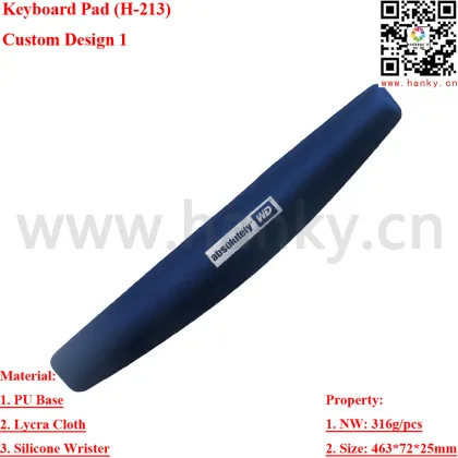 Keyboard Pad, Keyboard Pad Design, Silicone Wrister Keyboard Pad, Wrist Support Keyboard Pad