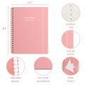 A4 Spiral Bound Weekly Planner com capa de PP