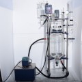 Reator de vidro químico do vácuo 150l do quadro de aço inoxidável