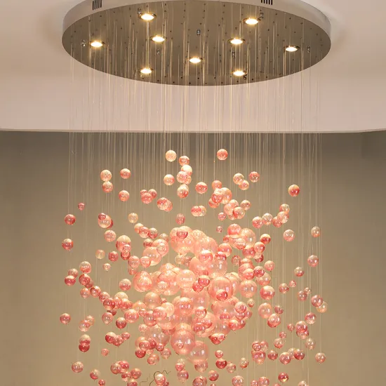 New Custom Stainless Steel Pink Wedding Modern Chandelier