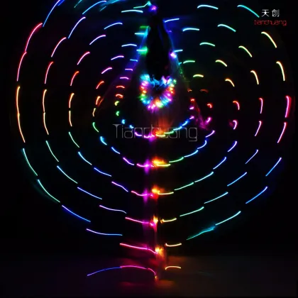 Butterfly led programmable dmx belly dance isis wings for dancing