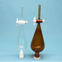 Amber Glass Separate Funnel with stopcock 60ml