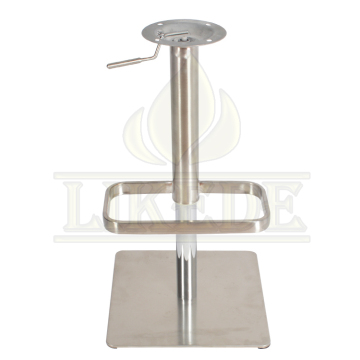 304 Stainless Steel Height Adjustable Square Bar Stool Base