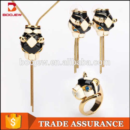 Fashion speacial jewelry set new design charm 24K Gold plated high quality animal jewelry for women