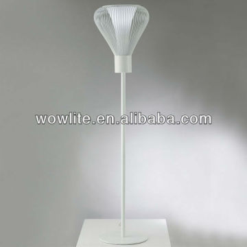 Metal and glass wrought iron floor lamps L1103B-1WH
