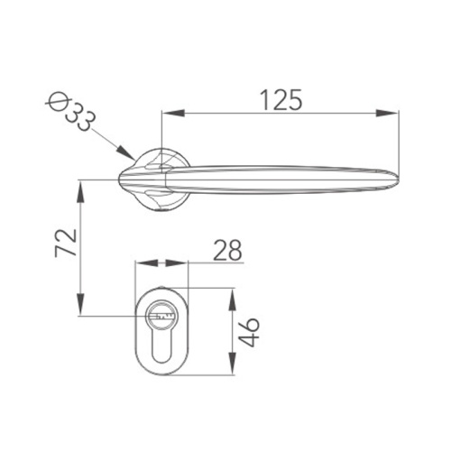 Минималистский сплит -замки тихо блокировать