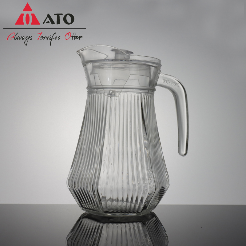 Jarra de agua de vidrio resistente al calor de ATO