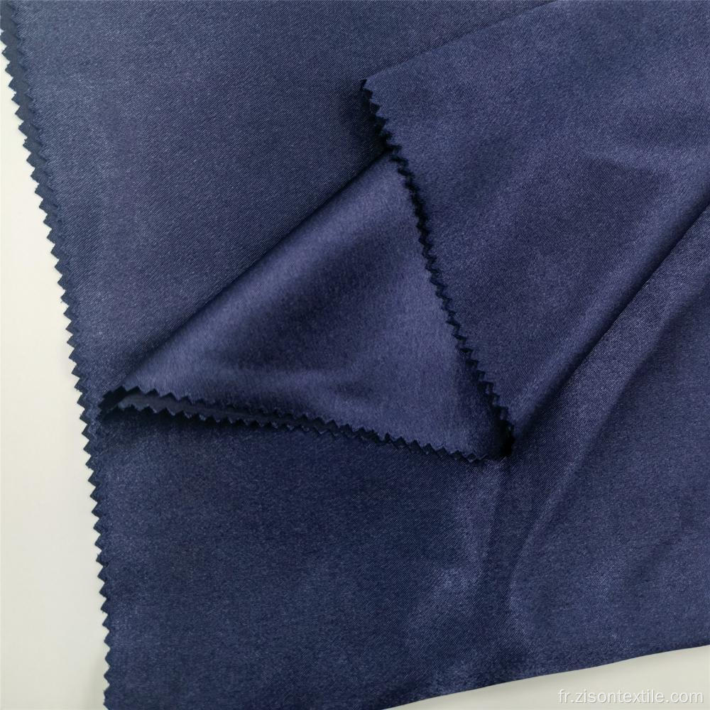 Tissu d'écharpes en polyester satiné lisse