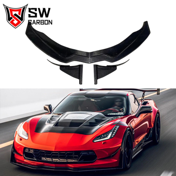 Carbon Fiber Front Splitter for Chevrolet Corvette C7 Z06 Bumper Lip