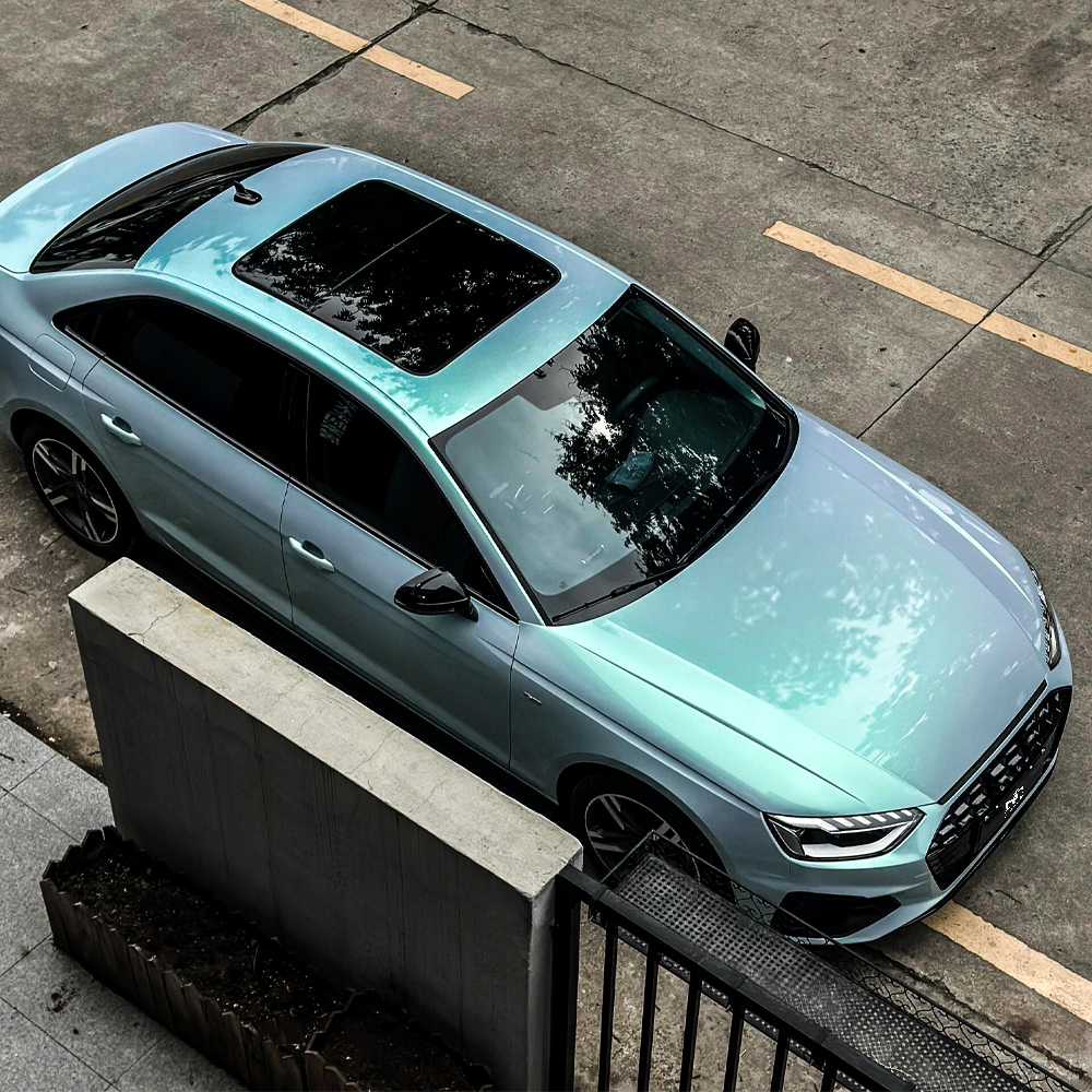 Mermaid Blue Charm Green Car Wrapping