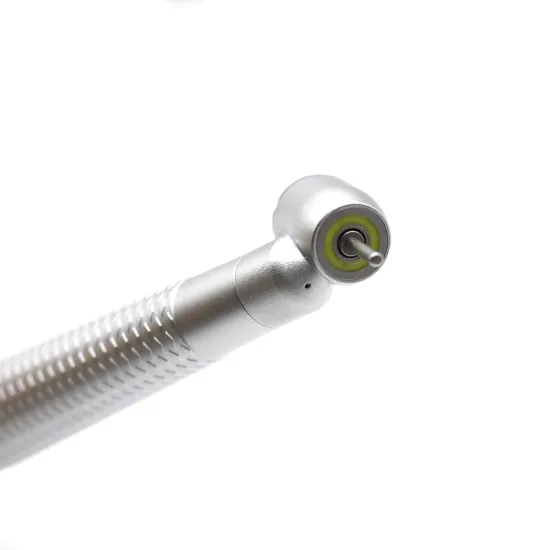 45 Degree Angle LED Shadowless Dental Turbine Handpiece with Rear Exhaust and 4 Holes