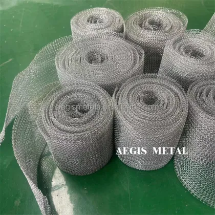 Pure Copper/Stainless Steel/Nickel/Titanium/Brass Knitted Wire Mesh