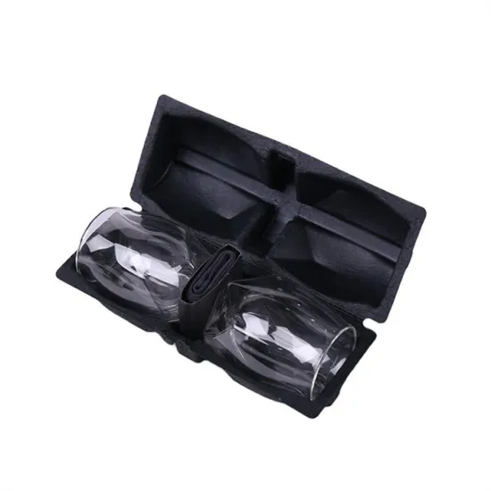 Wine glass bottle packaging wine glass liquor tray