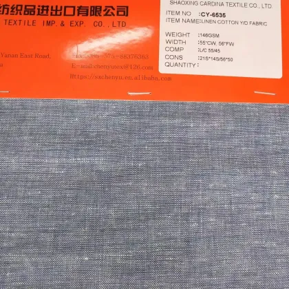 LINEN COTTON Y/D FABRIC