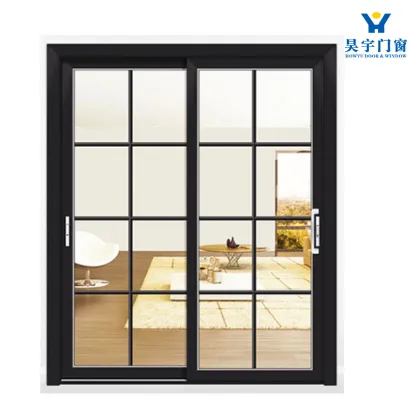 Modern Minimalist Aluminum Sliding Door