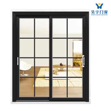 Современная минималистичная алюминиевая раздвижная дверь