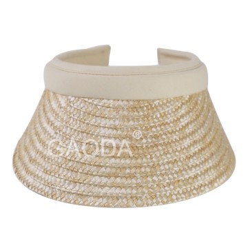 Hot sale simple design wheat straw sun visor