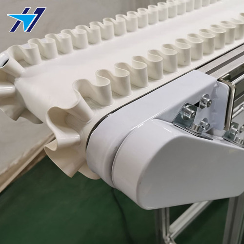 PU skirt food belt conveyor