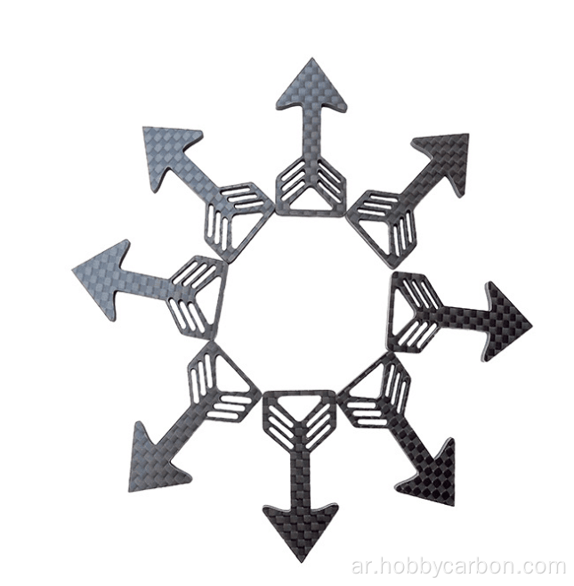 لوحة ألياف الكربون باستخدام الحاسب الآلي القطع حسب الطلب