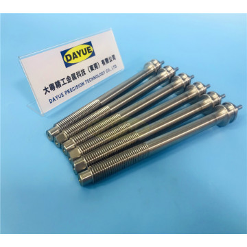 Machined threaded shaft drive spindle hydraulic valve stem