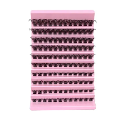 d curl natural cluster lash extensions