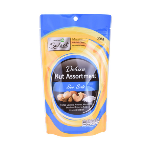 Food Ziplock Kraft Paper How To Package Nut Pouch