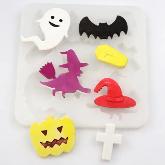 743 Factory Stock Halloween Spoof Shapes Silicone Resin Mold for DIY Handmade Jewelry Resin Projects