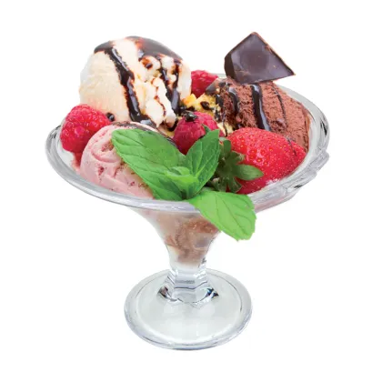 Reusable Plastic Shave Ice and Ice Cream Flower Cups