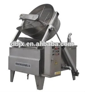 Stainless steel semi-automatic gas oil frying machine