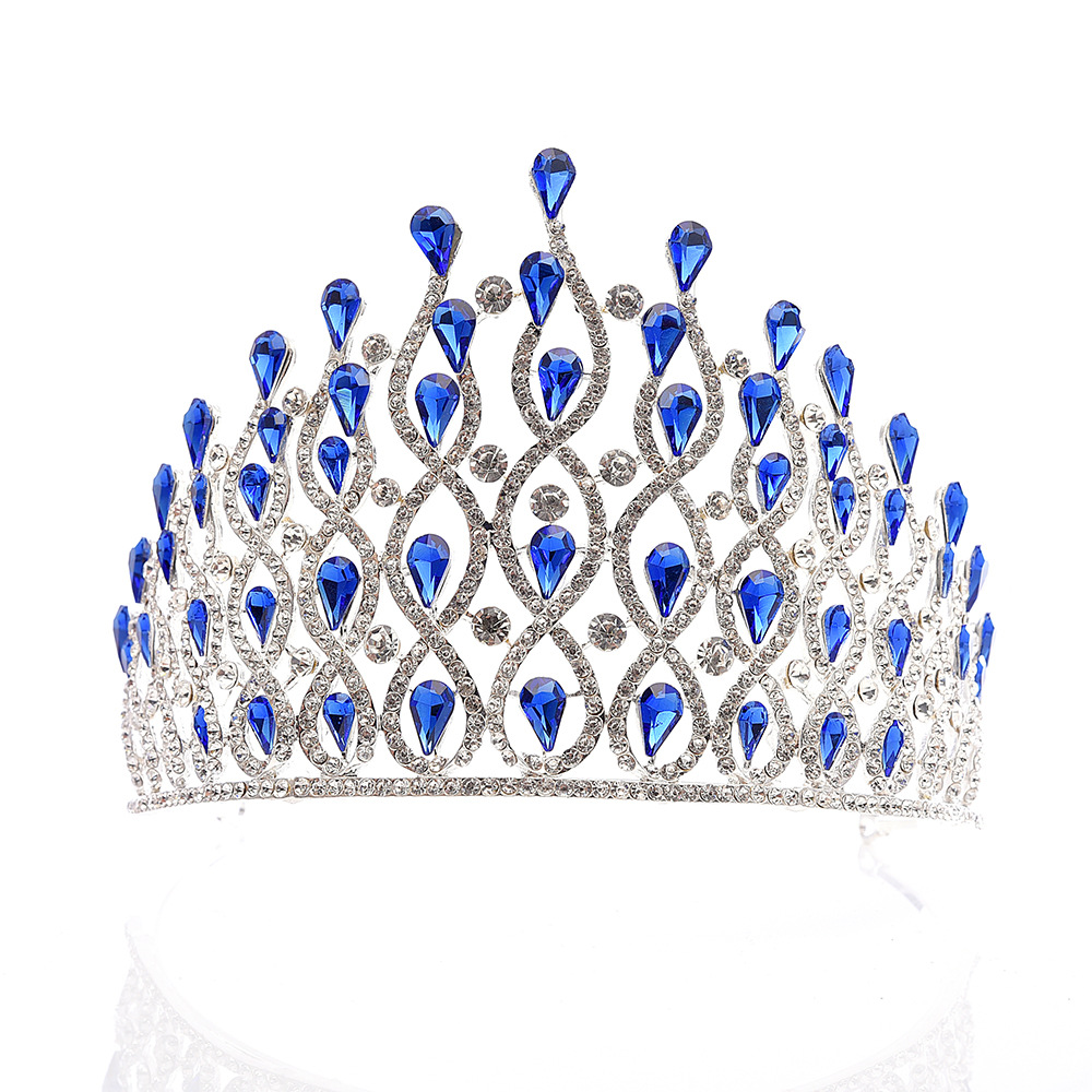 Alloy Drop Water Queen Colorful Pageant Crown