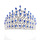 Alloy Drop Water Queen Colorful Pageant Crown