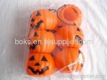 プラスチック製のハロウィーンのカボチャのバケット